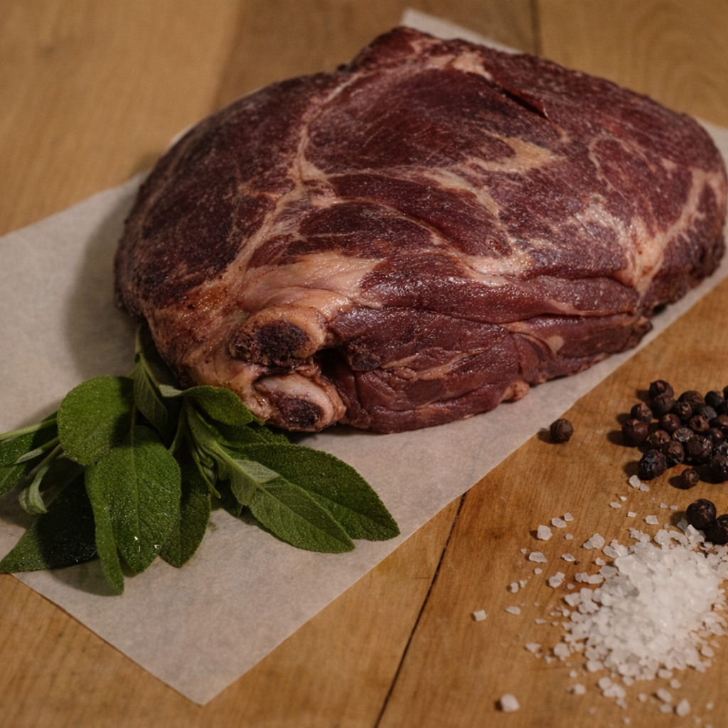 Dry-aged Rehschlögel am Knochen