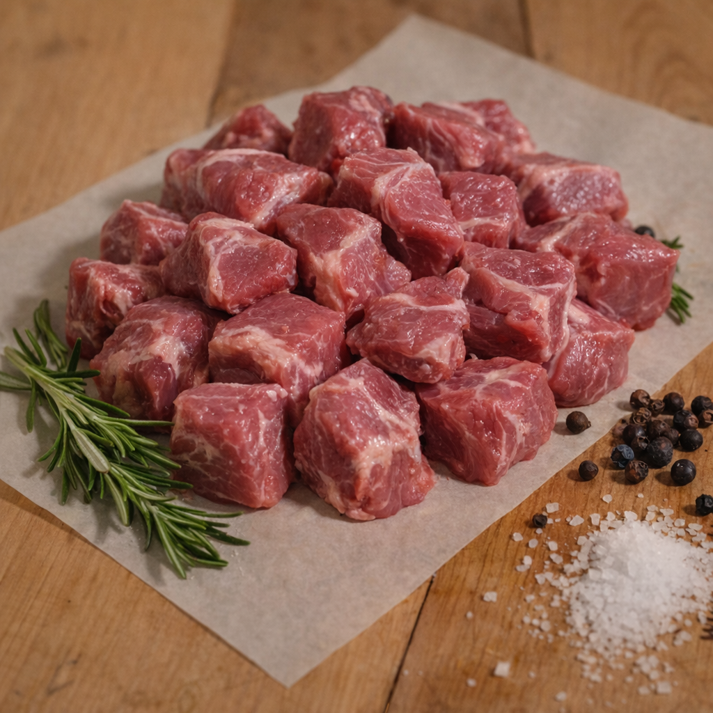 Wadschunken vom Hirsch – für Gulasch und Ragout