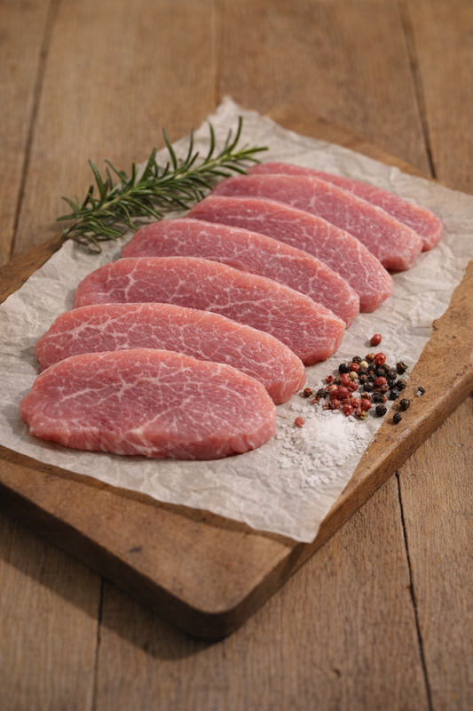 Schnitzel vom Wildschwein – fertig geschnitten
